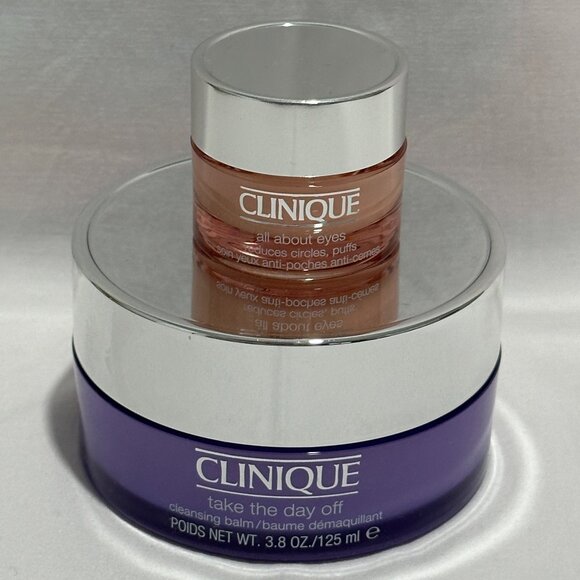 Clinique Take The Day Off Cleansing Balm & All About Eyes - Full Size